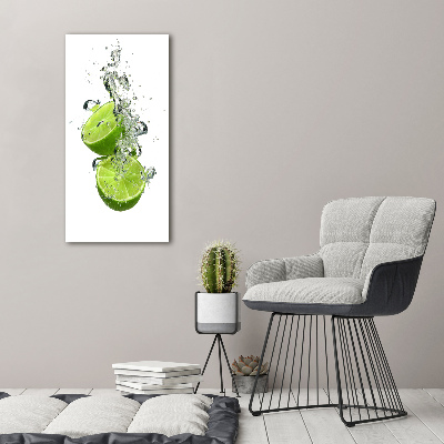 Large canvas wall art Lime