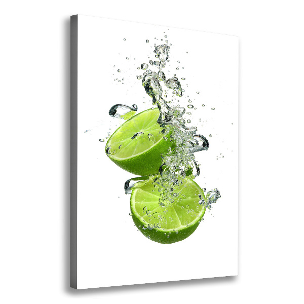 Large canvas wall art Lime