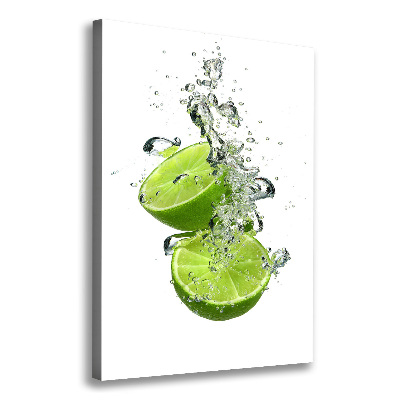 Large canvas wall art Lime