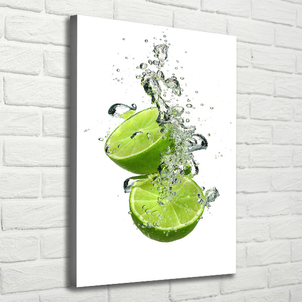 Large canvas wall art Lime