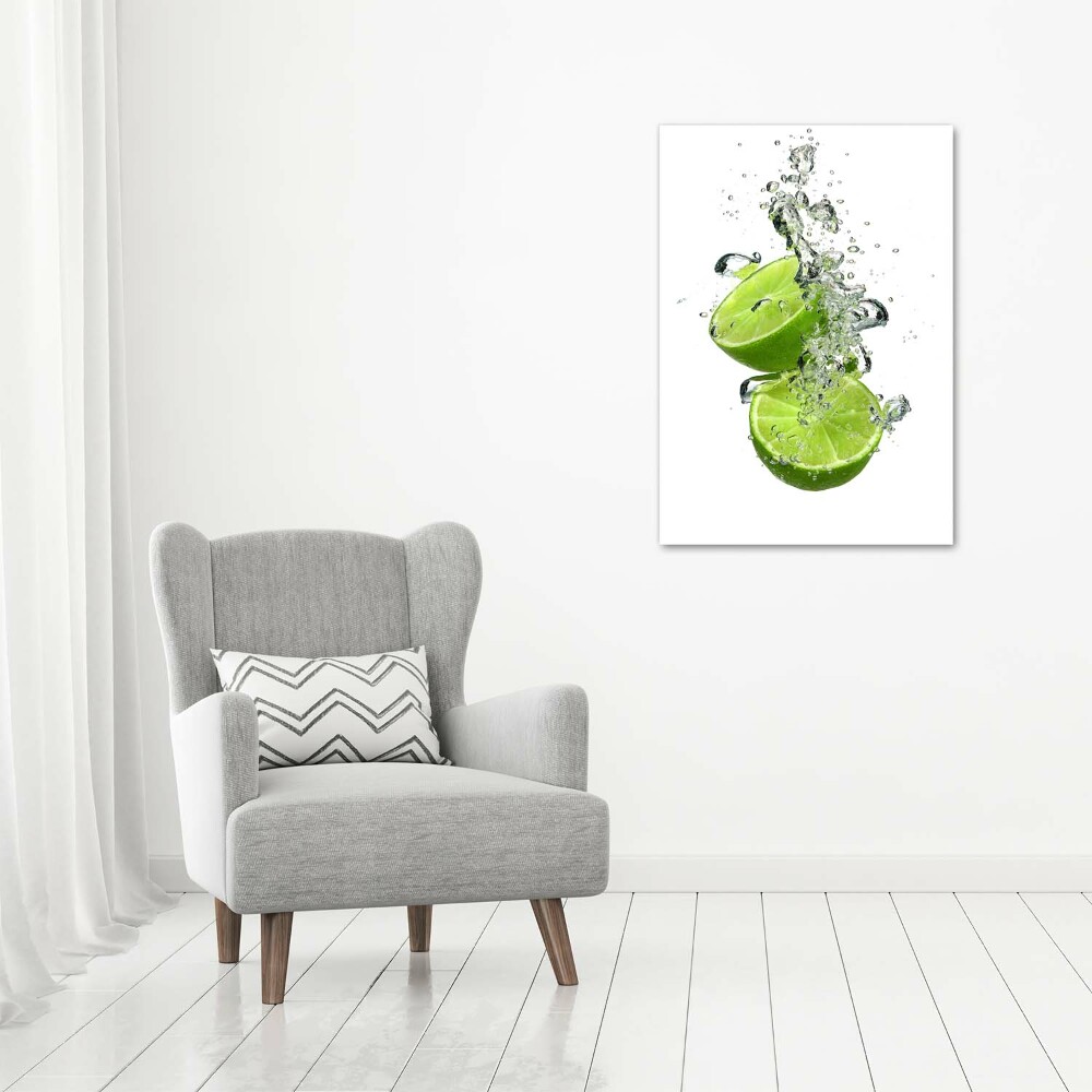 Large canvas wall art Lime