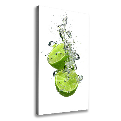 Large canvas wall art Lime