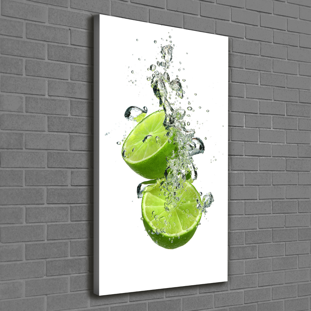 Large canvas wall art Lime