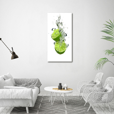 Large canvas wall art Lime