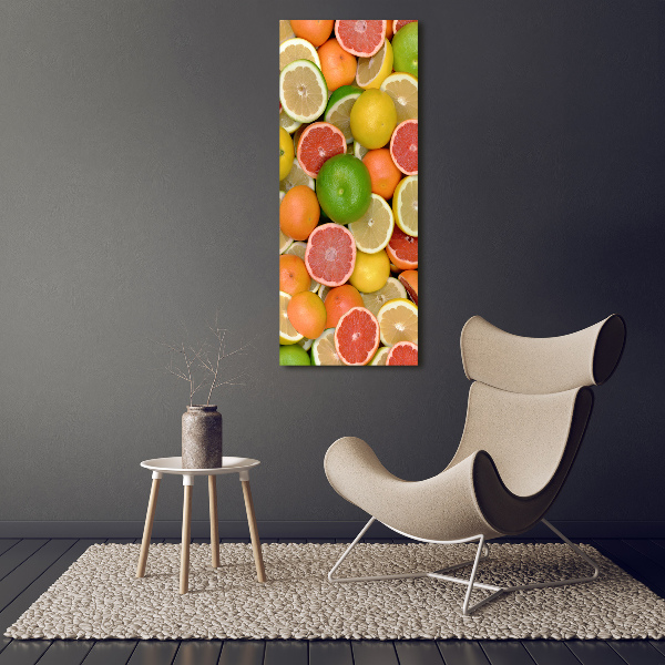 Large canvas wall art Citrus fruits