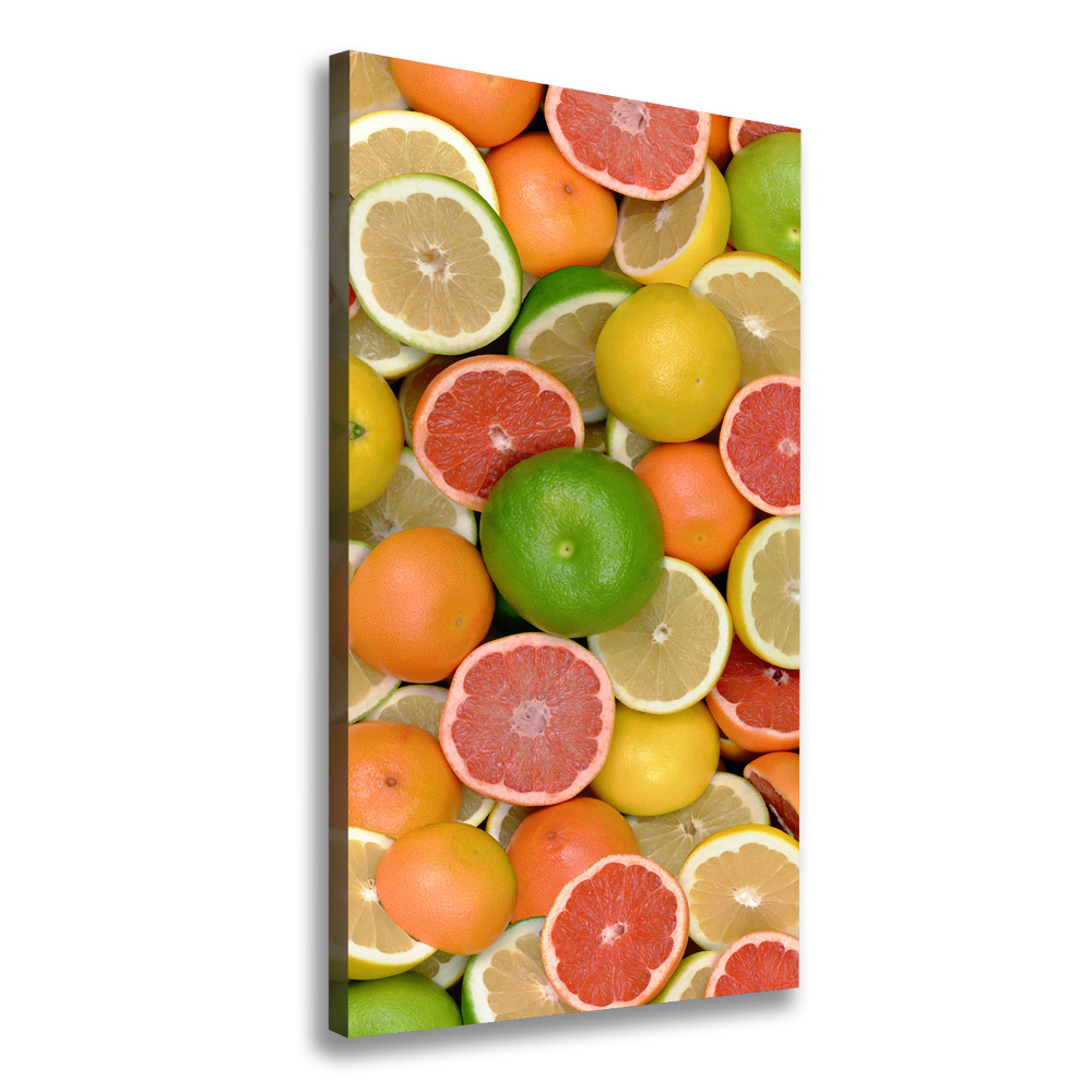 Large canvas wall art Citrus fruits