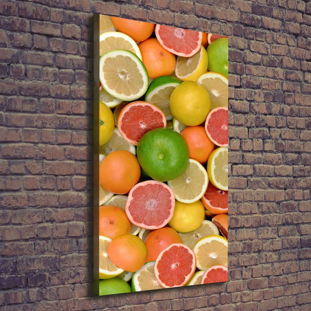 Large canvas wall art Citrus fruits