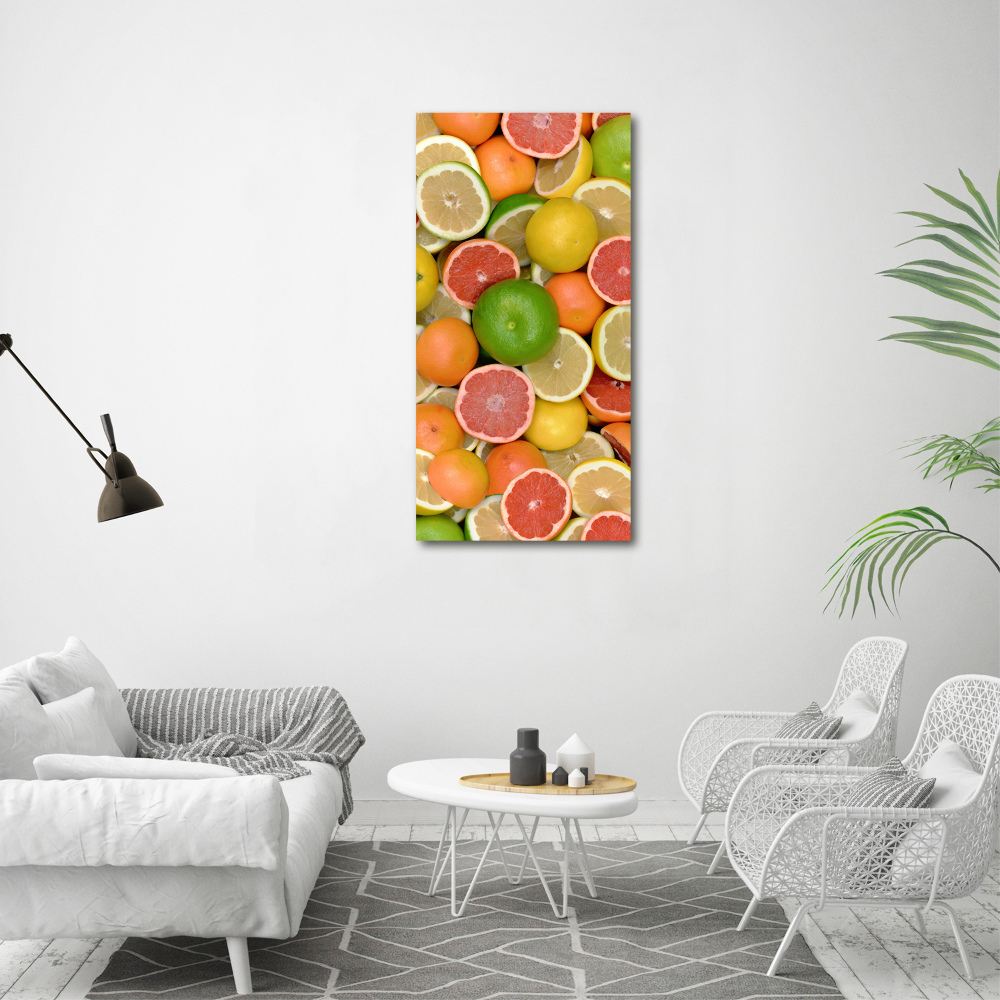 Large canvas wall art Citrus fruits