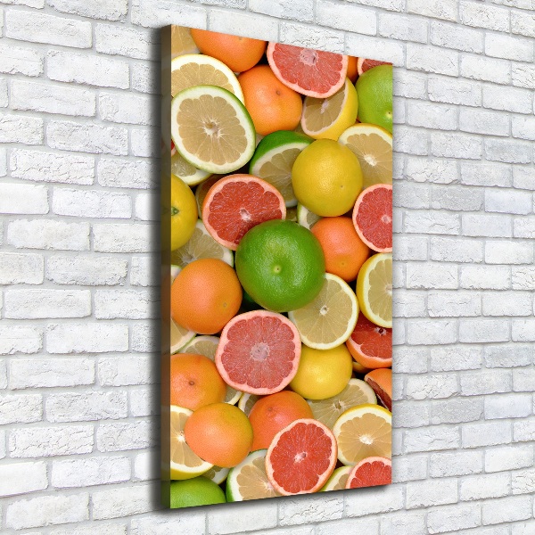 Large canvas wall art Citrus fruits