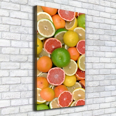 Large canvas wall art Citrus fruits