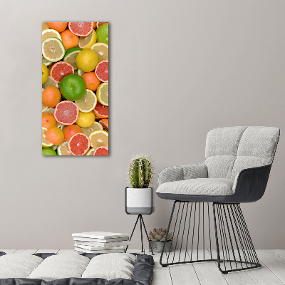 Large canvas wall art Citrus fruits