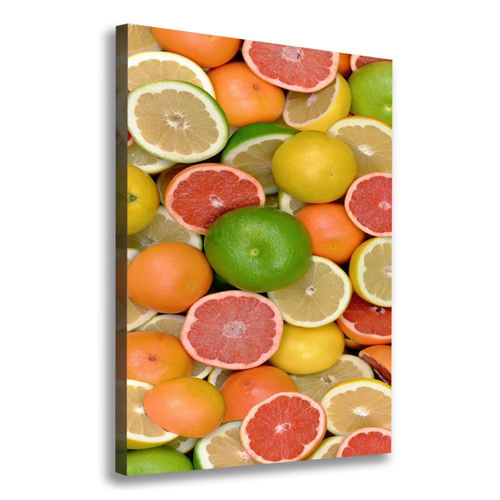 Large canvas wall art Citrus fruits