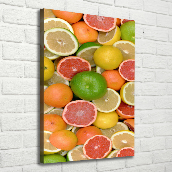 Large canvas wall art Citrus fruits