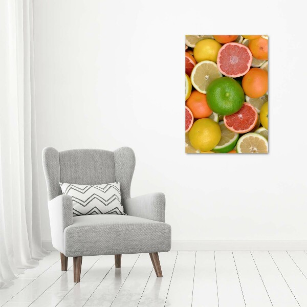 Large canvas wall art Citrus fruits