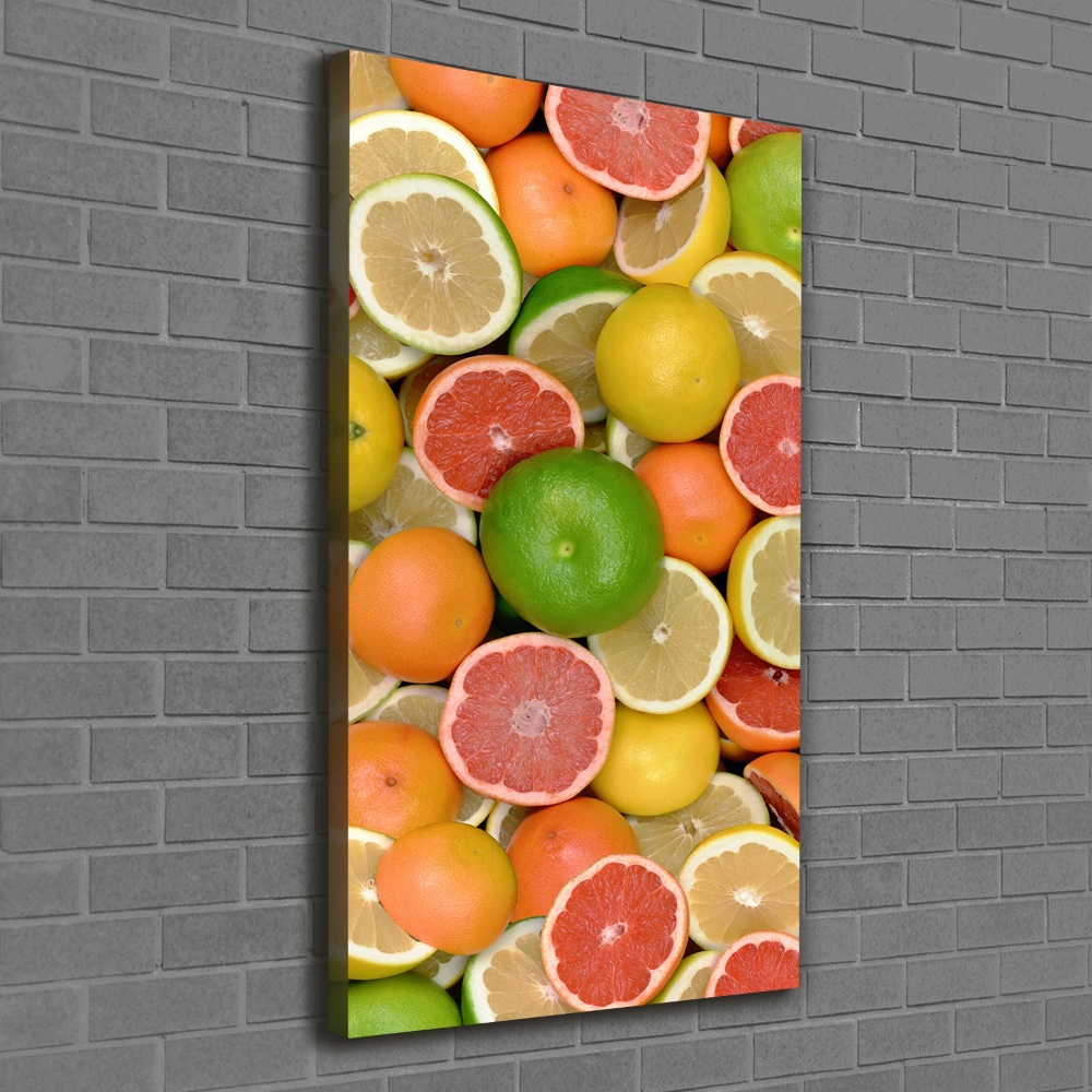 Large canvas wall art Citrus fruits