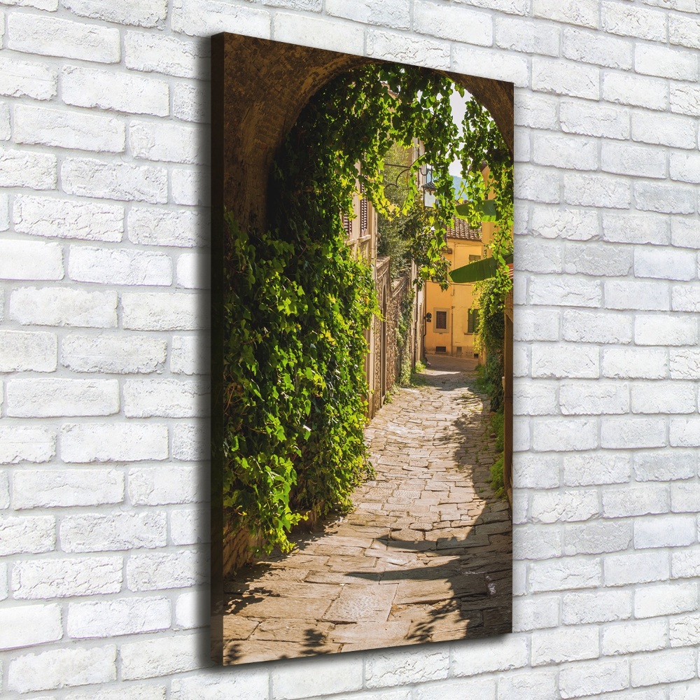 Canvas wall art Italian streets