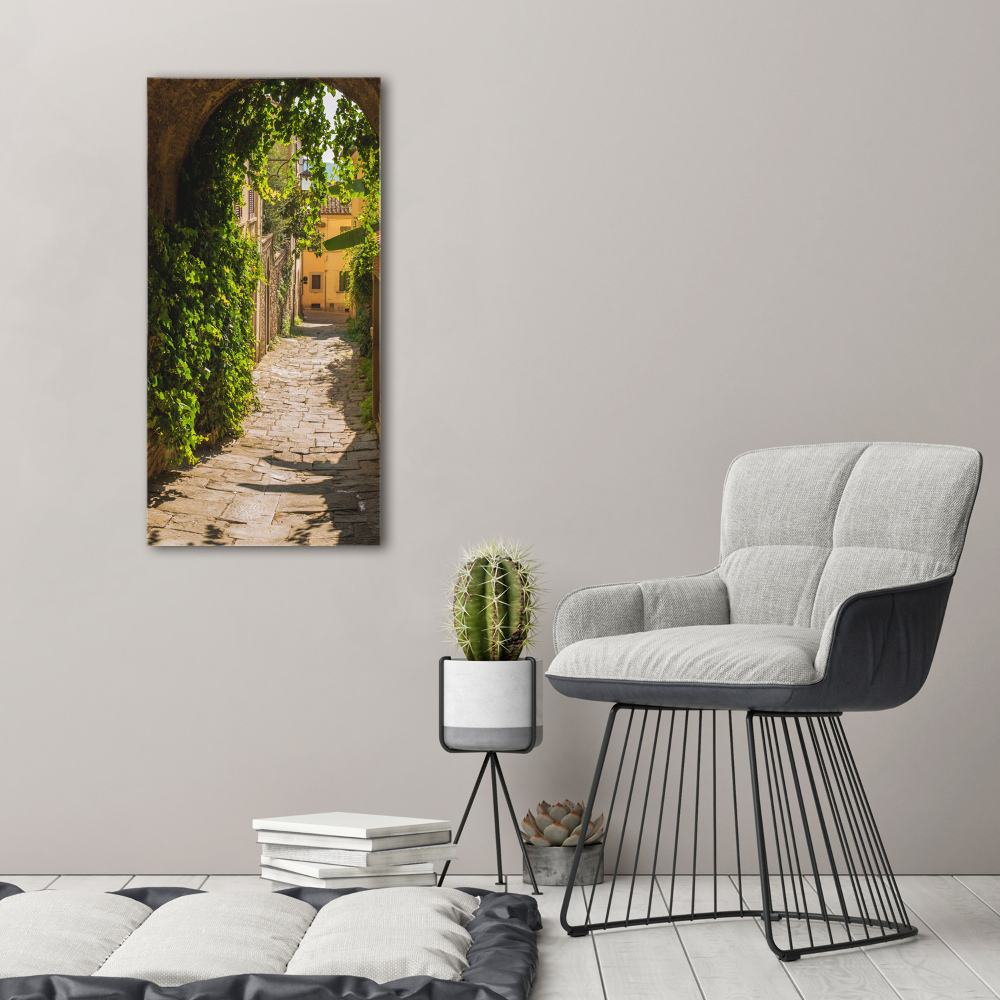 Canvas wall art Italian streets