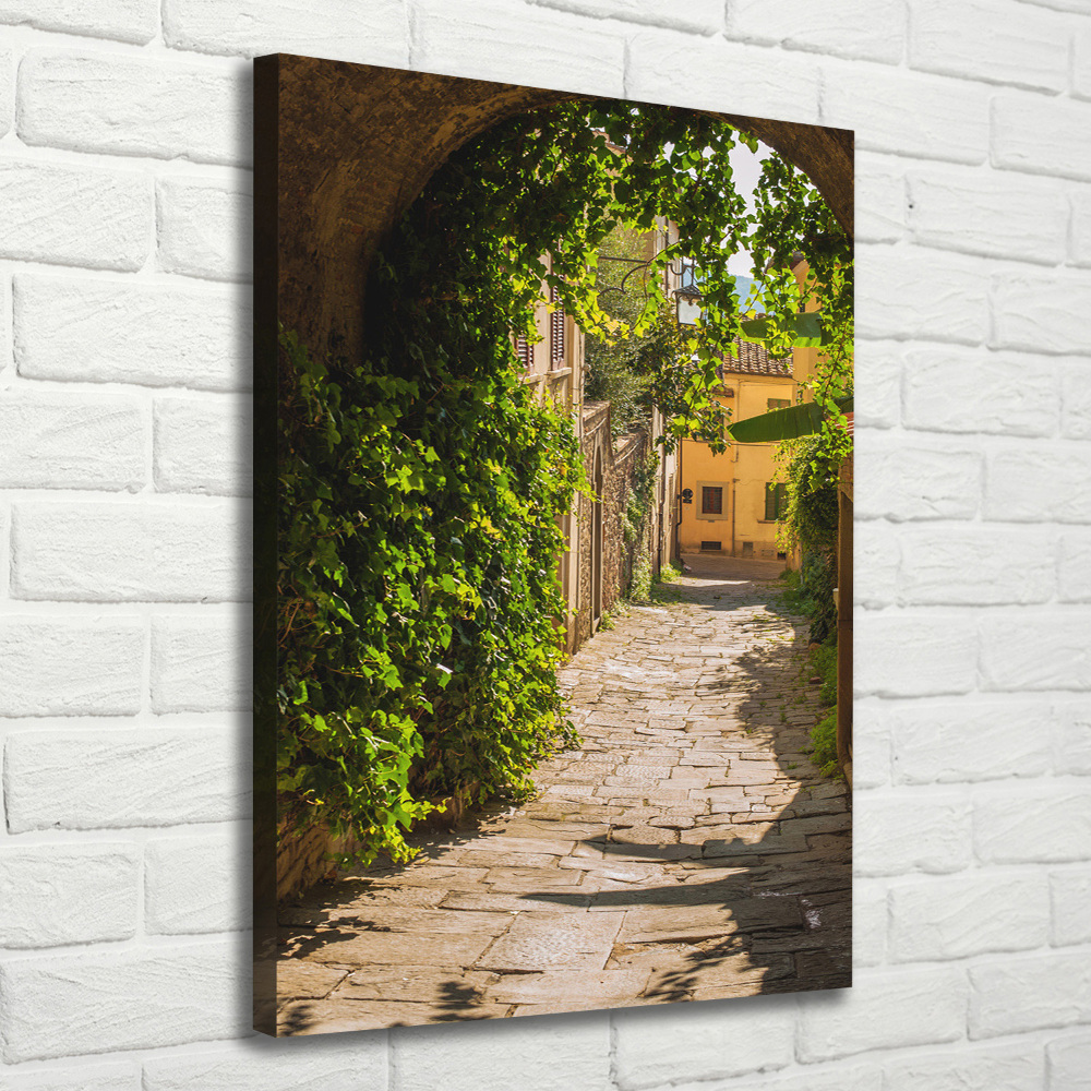 Canvas wall art Italian streets