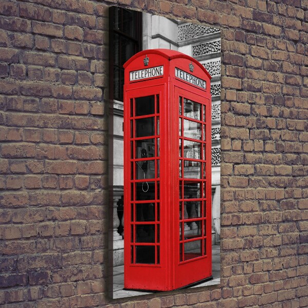 Canvas wall art telephone booth