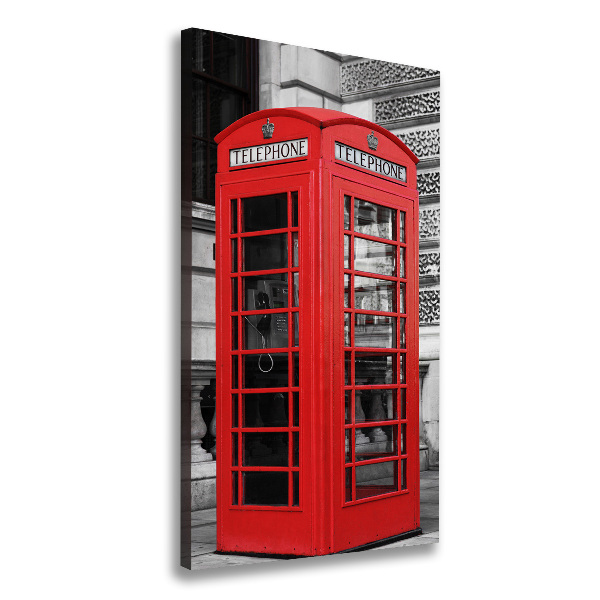 Canvas wall art telephone booth