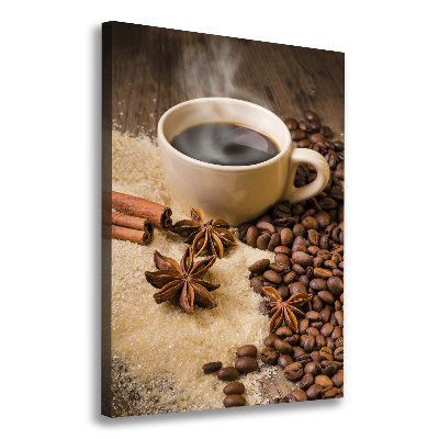 Large canvas wall art Cup of coffee