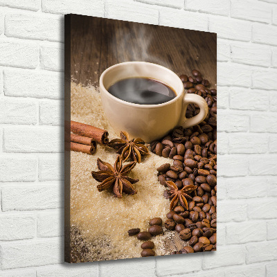 Large canvas wall art Cup of coffee