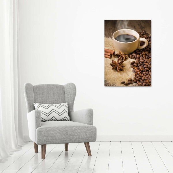 Large canvas wall art Cup of coffee