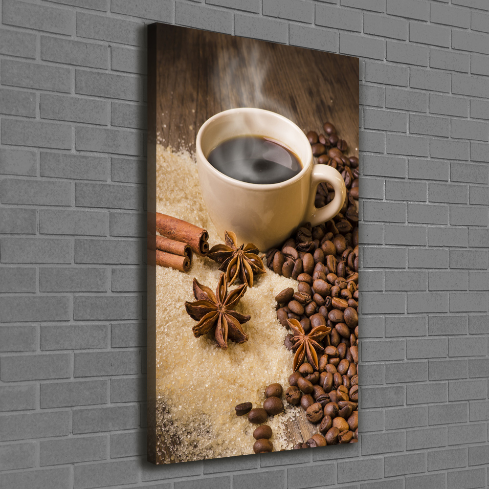 Large canvas wall art Cup of coffee