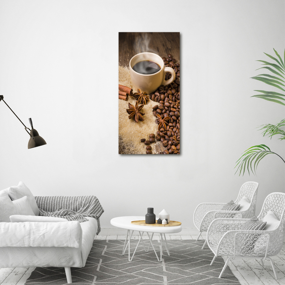 Large canvas wall art Cup of coffee