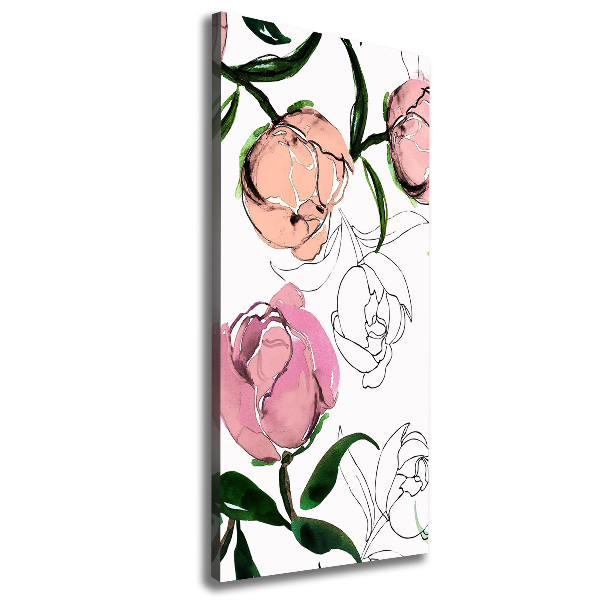 Canvas wall art Peonies