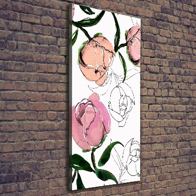 Canvas wall art Peonies