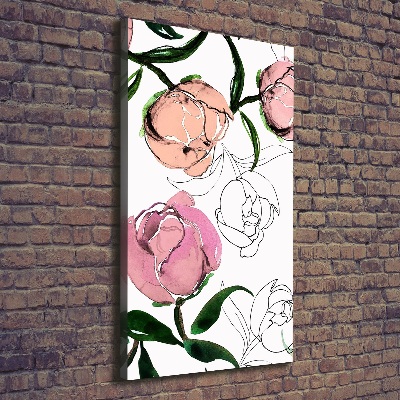 Canvas wall art Peonies