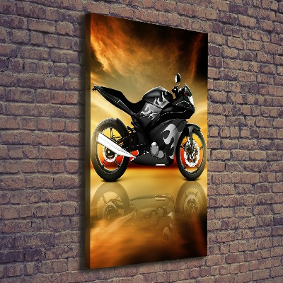 Canvas wall art Motorbike