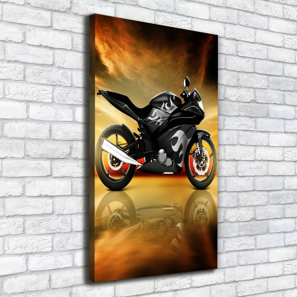 Canvas wall art Motorbike