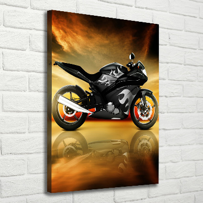 Canvas wall art Motorbike