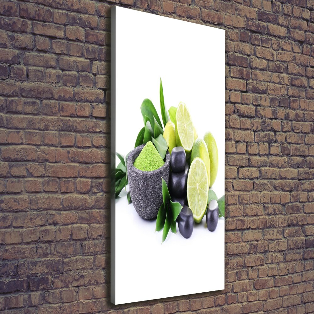 Wall art canvas large Citruses and stones