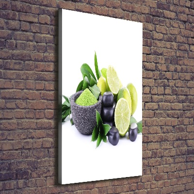 Wall art canvas large Citruses and stones