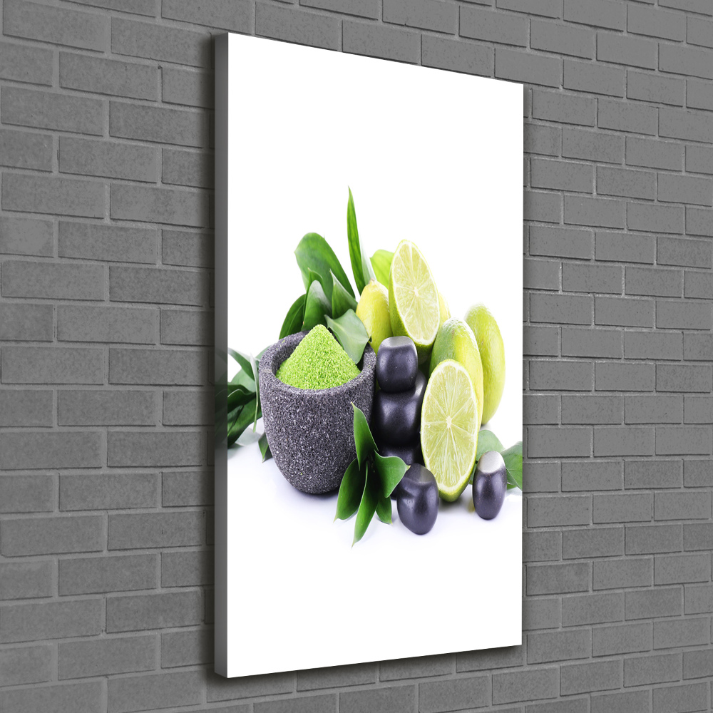 Wall art canvas large Citruses and stones