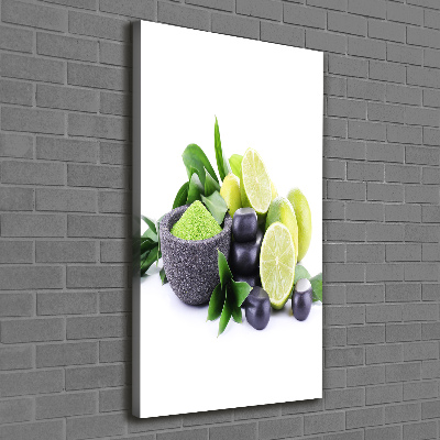 Wall art canvas large Citruses and stones