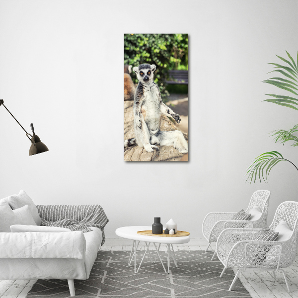 Canvas wall art Lemur