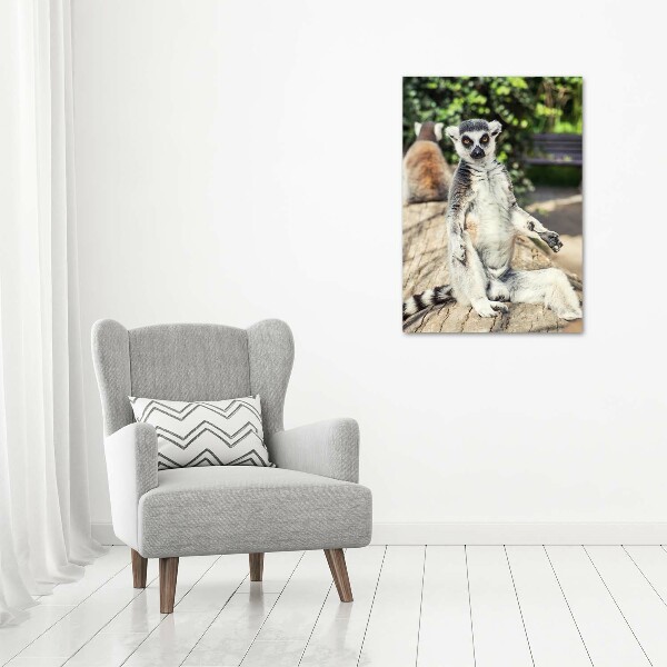 Canvas wall art Lemur