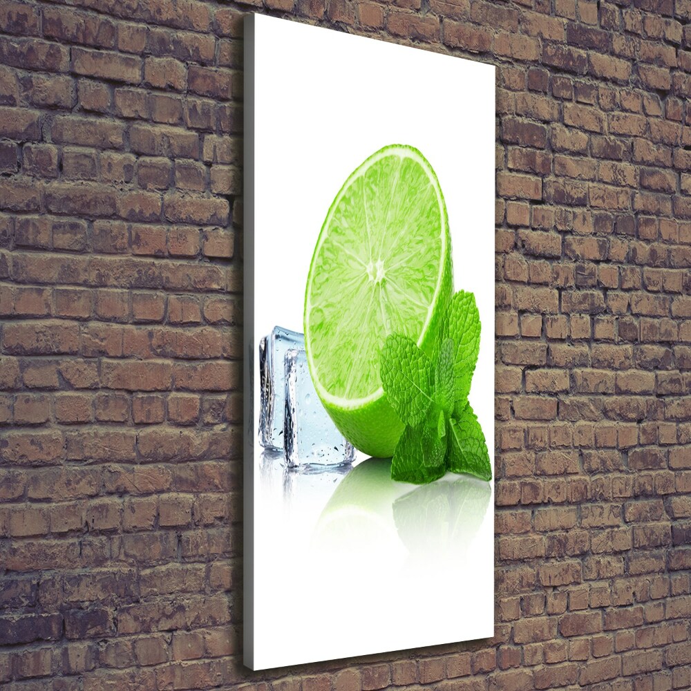 Canvas wall art Lime and ice