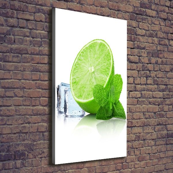 Canvas wall art Lime and ice