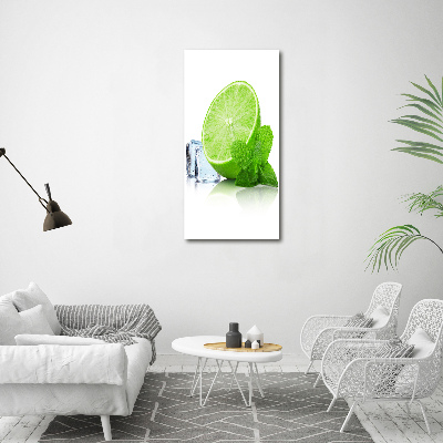 Canvas wall art Lime and ice