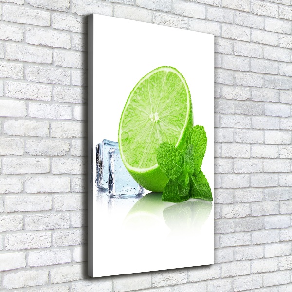 Canvas wall art Lime and ice