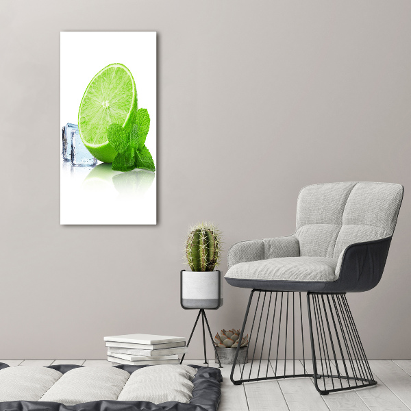 Canvas wall art Lime and ice