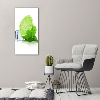 Canvas wall art Lime and ice