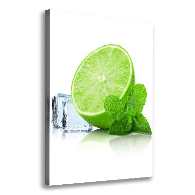 Canvas wall art Lime and ice