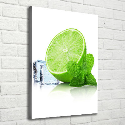 Canvas wall art Lime and ice