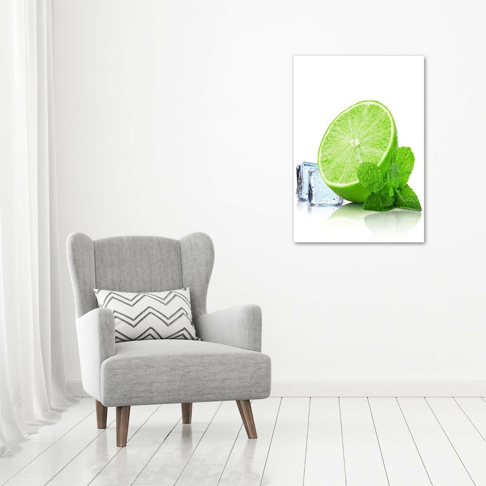 Canvas wall art Lime and ice